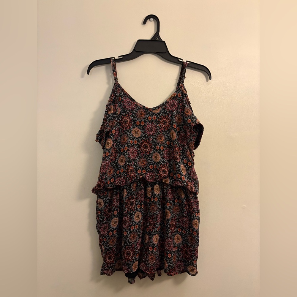 Floral Print Women's Romper